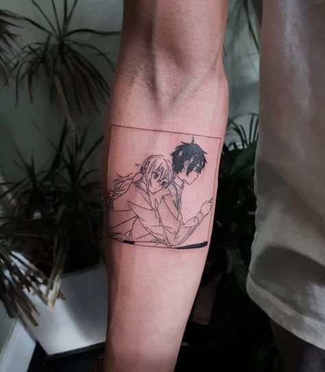 Horimiya Tattoo, Small Shoulder Tattoos, Anime World, Inspiration Tattoos, Shoulder Tattoos, Cover Up Tattoos, Fine Line Tattoos, Anime Tattoos, Sleeve Tattoo