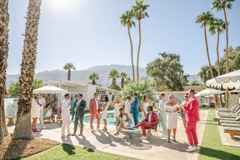 Spencer’s Palm Springs Wedding | Kevin & Scott | Orange County Wedding Photographer Palm Springs Wedding Decor, Palm Springs Wedding Venues, 30th Anniversary Parties, Desert Beauty, Palm Springs Home, Spring Wedding Cake, Parker Palm Springs, Slim Aarons, Palm Springs Wedding