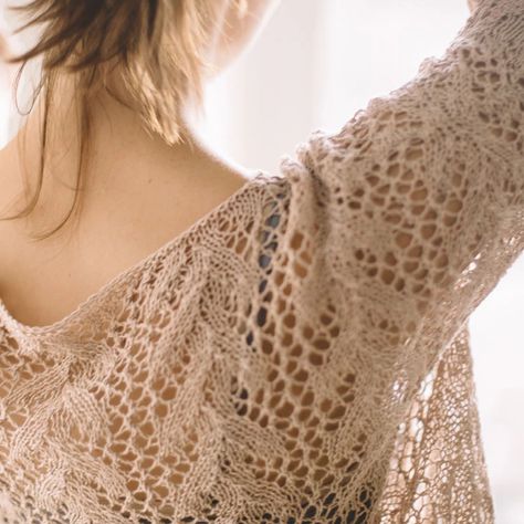 Lace knit top