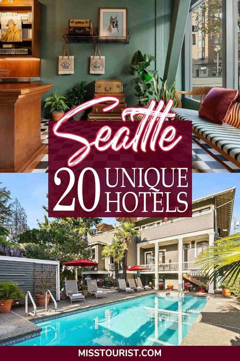 Seattle Hotels Downtown, Rooms With A View, Seattle Hotels, Destin Hotels, Travel Bucket List Usa, Best Boutique Hotels, Central America Travel, Family Hotel, Unique Hotels