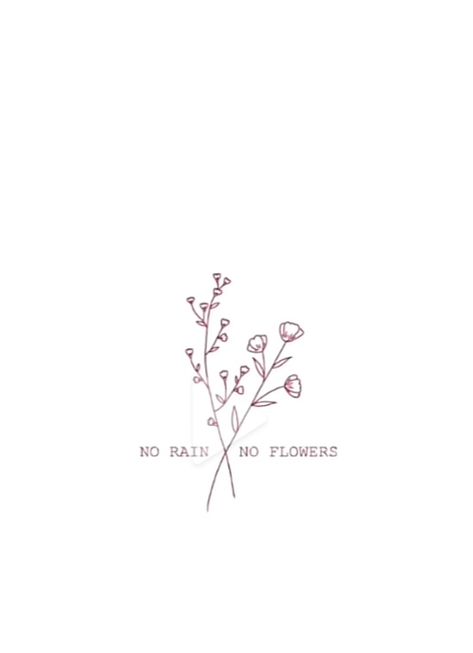 No Rain No Flowers Tattoo, Flower Thigh Tattoos, No Rain No Flowers, Tattoo Bracelet, No Rain, Thigh Tattoo, Minimalist Tattoo, Tiny Tattoos, Flower Tattoos