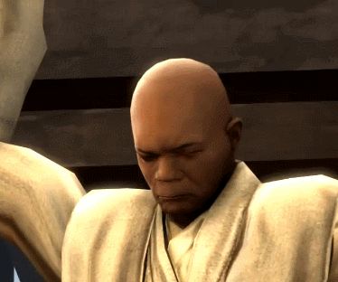 star wars glitch angry meme memes video game rage yell samuel l jackson funny memes outrage mace windu Angry Meme, Step On A Lego, Meme Gif, Star Wars Gif, Mace Windu, Funny Reaction, Blue Shell, Multiplayer Games, Mario Kart