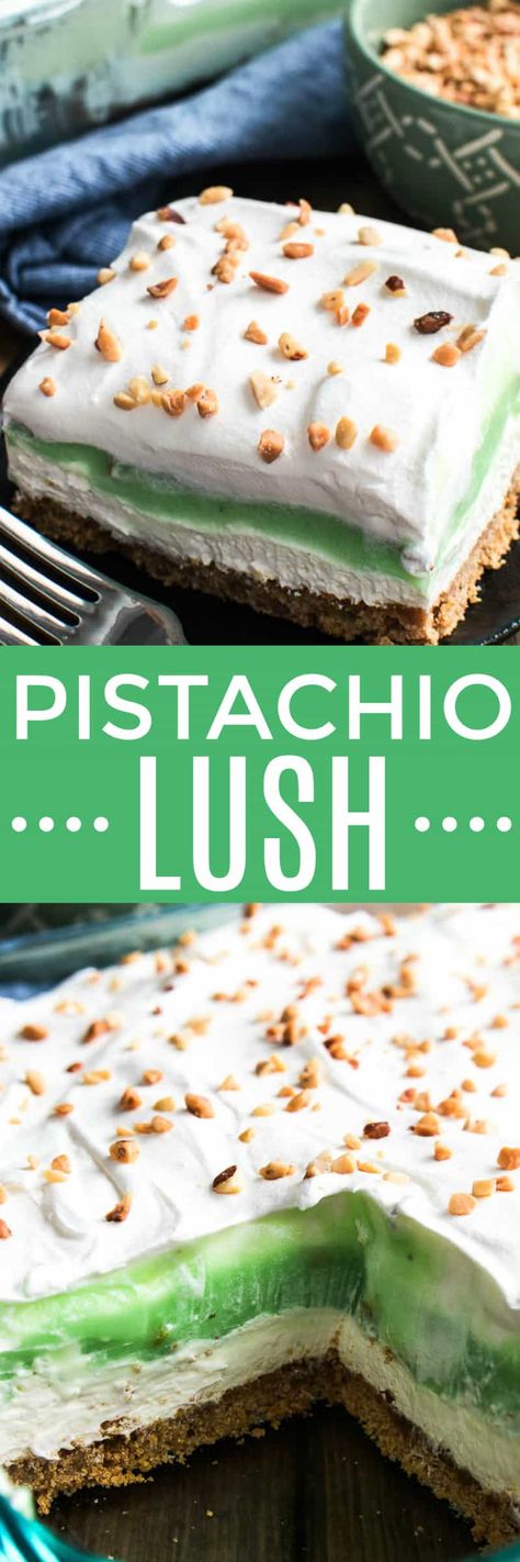 Pistachio Lush Dessert, Pistachio Lush, Cheesecake Whipped Cream, Pudding Desert, Pistachio Pudding Dessert, Pistachio Pie, Pistachio Dessert Pudding, Oreo Trifle, Buttercream Recipes