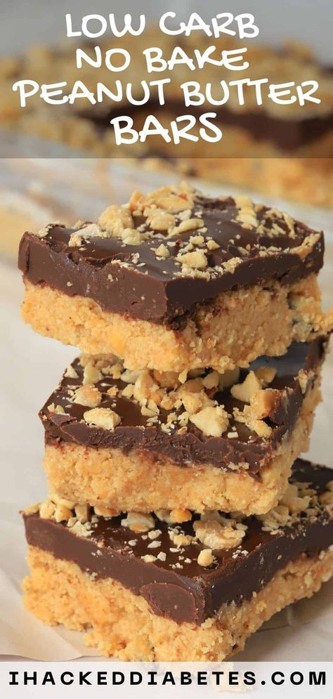 Low Carb Chocolate Desserts Easy, Keto Peanut Butter Chocolate Chip Bars, Cooking With Peanut Butter, Low Carb Peanut Butter Bars, Low Carb Healthy Desserts Easy, Chocolate Desserts For Diabetics, No Carb Desserts Easy, Low Carb Munchies, Baking With Splenda