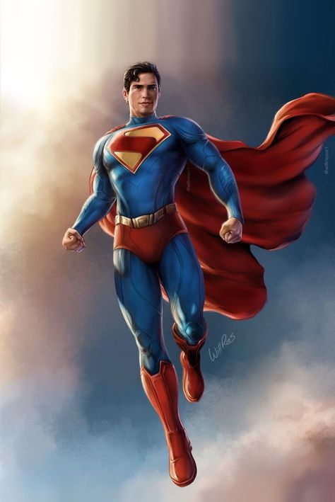 David Corenswet Superman, Superman Love, Superman Suit, Superman Artwork, Dc Comics Wallpaper, Children's Comics, Superman Family, Super Powers Art, Superman Art