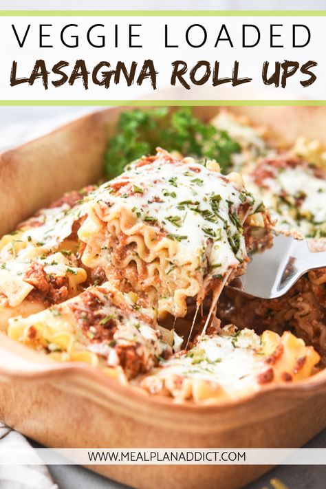 Loaded Lasagna, Veggie Lasagna Roll Ups, Veggie Recipes For Toddlers, Lasagne Roll Ups, Lasagna Roll Ups, Lasagna Roll, Roll Ups Recipes, Lasagna Rollups, Traditional Lasagna