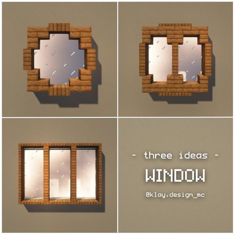 𝗞𝗟𝗔𝗬 | Minecraft Design su Instagram: "WINDOWS DESIGNS | Voilà three window ideas! Let me know in the comments what you think of these! Sort of collab with @rale_design…" Minecraft Custom Village Houses, Minecraft Witch Cottage, Minecraft Custom Village, Witch Minecraft, Minecraft Witch House, Minecraft Landscaping, Minecraft Window, Case Minecraft, Minecraft Decoration