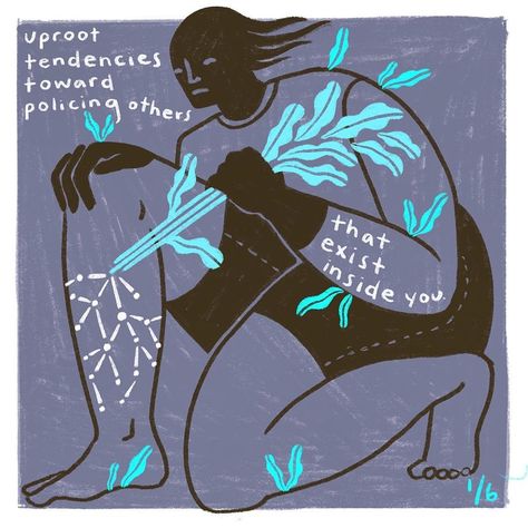 Wear Your Voice Magazine on Instagram: “Art and caption by @mollyccostello: “First panel in a series of drawings exploring the work we each must to externally AND internally to…” Graphic Design Activism, Mutual Aid Ideas, Abolitionist Art, Activism Graphic Design, Activism Art, Mutual Aid, Protest Art, Social Work, Blue Aesthetic