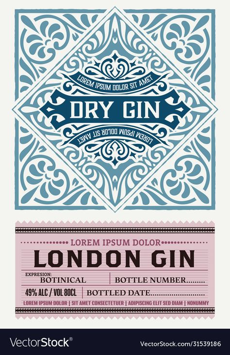 Alcohol Packaging Design, Gin Label, London Gin, Alcohol Packaging, Victoria Fashion, Dry Gin, Business Names, Gin, Packaging Design