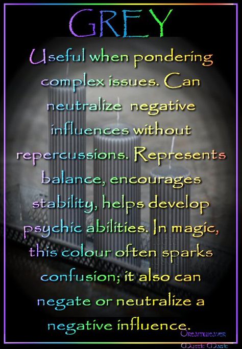 Grey Candle Useful when pondering complex issues. Can neutralize negative influences without repercussions. Represents balance, encourages stability, helps develop psychic abilities. In magic, this colour often sparks confusion; it also can negate or neutralize a negative influence. Develop Psychic Abilities, Grey Candle, Candle Color Meanings, Grey Candles, Witchcraft Candles, Color Healing, Magick Spells, Candle Magick, Color Meanings