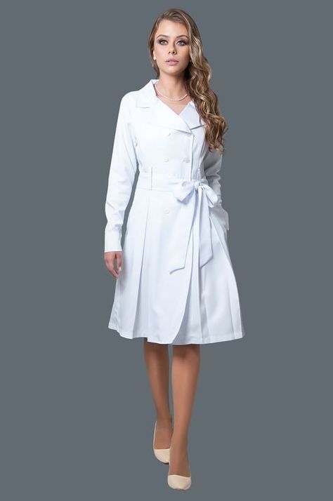 Patient Outfit, Dental Uniforms, Women's Lab Coat, Patient Gown, Nurse Dress Uniform, Medical Scrubs Outfit, Scrubs Outfit, Medical Outfit, White Gown