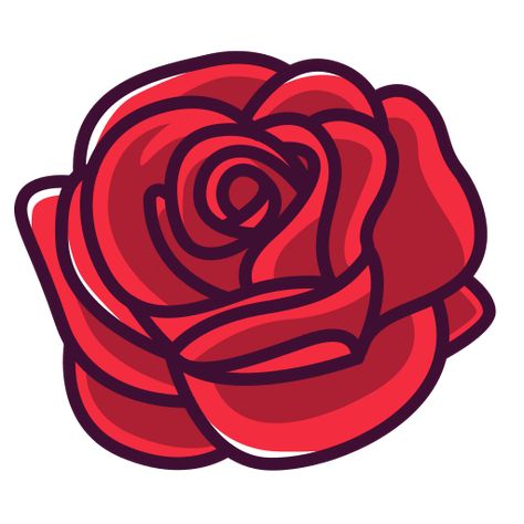 Cute Flower Drawing, Beauty And The Beast Theme, Rosé Png, Icon Design Inspiration, Flower Icons, Rose Icon, Free Icon, Animated Icons, More Icon