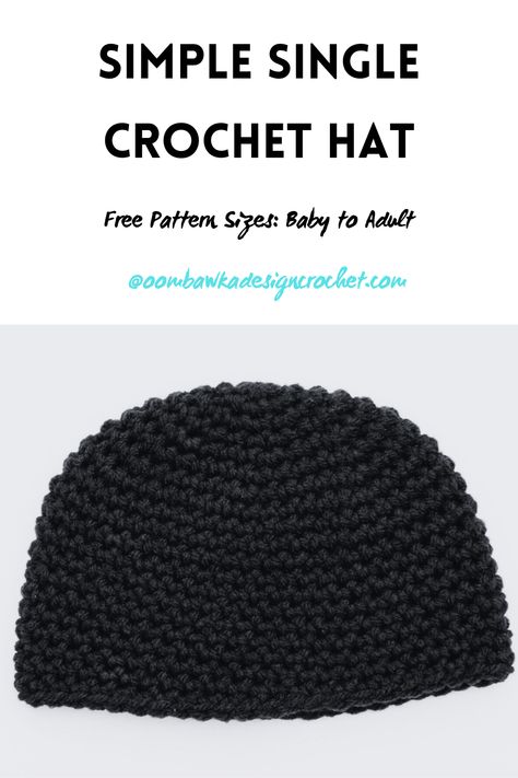 Get your hands on this free, beginner-friendly crochet pattern today! Perfect for crafting hats in sizes preemie to adult large with just single crochet stitches. #DIY #CrochetHat #BeginnerCrochet Crochet Hat Pattern Free, Crochet Hat Free Pattern, Crochet Toddler Hat, Crochet Baby Hats Free Pattern, Crochet Ear Warmer Pattern, Crochet Adult Hat, Crochet Winter Hats, Fall Crochet Patterns, Hat Patterns Free