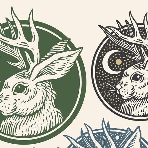 OUR NUMINOUS NATURE on Instagram: "Working on a logo for @feralforestfolk who have a new podcast coming out on ancestral skills & outdoor living. #logodesign #bookillustration #logoillustration #animalillustration #wildlifeillustration" Jackalope Illustration, Indigenous Logo, Wildlife Logo, Wildlife Design, Outdoor Logo, Outdoor Logos, Channel Branding, Care Logo, Yt Channel