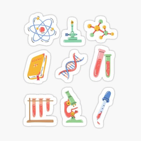 Cute Biology Stickers, Design For Sticker, Biology Humor, Biology Projects, Biology Science, Science Stickers, Science Lover, Science Themes, Laboratory Science