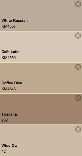 Coffee Color Paint Wall Colours, Light Coffee Paint Color, Coffee Colour Bedroom Ideas, Coffee Colored Walls, Light Brown Room Color, Coffee Brown Paint Color, Tan Bedroom Paint, Soft Brown Paint Colors, Cafe Wall Color