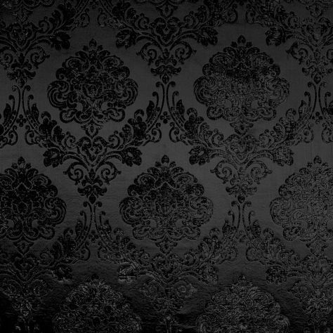 Rodeo Home Tonal Damask Chenille | Casino Fabric | Wayfair Matte Bathroom, Black And Gold Fabric, Crown Background, Black Rodeo, Black Upholstery Fabric, Peony Fabric, Black Peony, Damask Design, Fabric Yellow