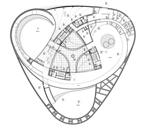 Image 17 of 28 from gallery of Mercedes-Benz Museum / UNStudio. Plan Car Showroom Architecture, Lighting Drawing, Parking Plan, Museum Flooring, Mercedes Auto, Museum Plan, Factory Architecture, Mall Design, Architecture Model Making