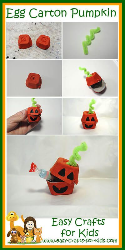 Kids Halloween Crafts, Fun Halloween Activities, Monster Crafts, Fun Fall Crafts, Egg Cartons, Egg Carton Crafts, Fun Halloween Crafts, Easy Fall Crafts, Pumpkin Treat