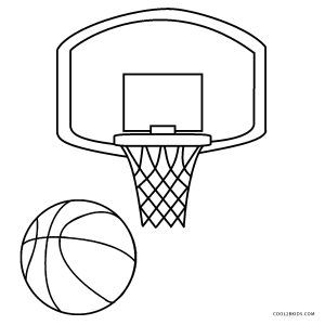 Free Printable Basketball Coloring Pages For Kids | Cool2bKids Basketball Doodles Easy, Basketball Goal Drawing, How To Draw A Basketball Hoop, Basketball Net Drawing, Basketball Coloring Pages Free Printable, Sports Drawings Easy, Free Basketball Printables, Sports Coloring Pages Free Printable, Basketball Crafts For Kids