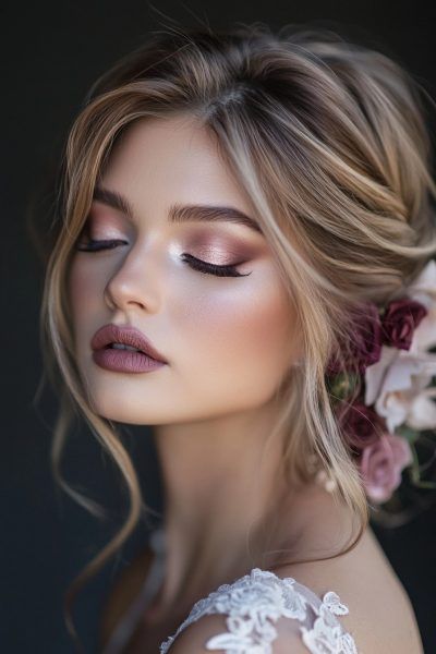 Make Up Sposa, Fall Wedding Makeup, Fall Makeup Trend, Bridal Makeup Ideas, Gorgeous Wedding Makeup, Wedding Makeup Tutorial, Glam Wedding Makeup, Date Night Makeup, Wedding Makeup Tips