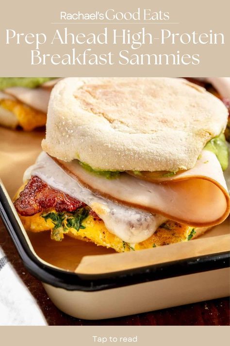 I’ve been on a major eggs-for-breakfast (or lunch or high-protein snack) kick for a while now. And let me just say that this newest addition of my Prep Ahead High-Protein Breakfast Sammies delivers. Packed with protein, filled with flavor and a homemade herby cream cheese spread, it’s the kind of sandwich you’ll find yourself craving for breakfast, lunch and dinner. Tap for the recipe! Easy High Protein Sandwiches, High Protein Breakfast Sandwich, Breakfast Sammies, Egg Bagel Sandwich, Protein Sandwich, High Protein Salads, Cream Cheese Spread, Dairy Free Cream Cheese, Deli Sandwiches