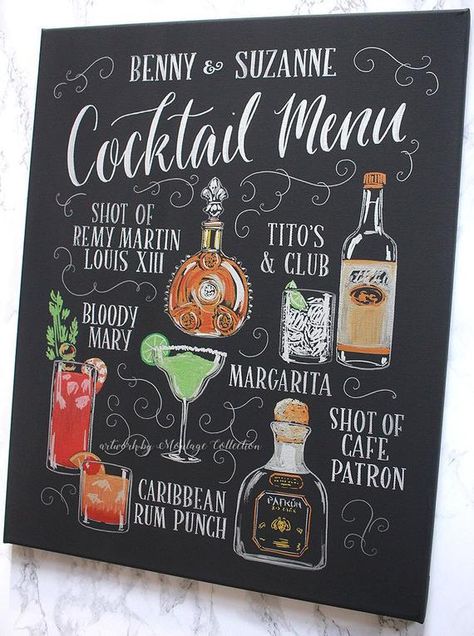 Bar Menu Ideas, Menu Drawing, Bar Chalkboard Ideas, Menu Example, Chalkboard Restaurant, Chalk Menu, Chalkboard Wall Art, Cocktail Shots, Bbq Menu