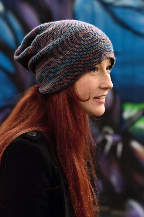 Tubed — Woolly Wormhead Hand Dyed Yarn Projects, Slouchy Hat Pattern, Beret Pattern, Provisional Cast On, Simply Knitting, Mattress Stitch, Wooly Hats, Beginner Knitting Patterns, Elegant Hats