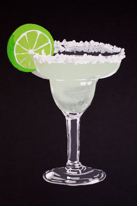 We're juice thrilled that National Margarita Day is on Saturday! This margarita painting was created with acrylic paint on Readi-Board foam board. Drinks Painting Aesthetic, Margarita Canvas Painting, Margarita Painting Easy, Cocktail Painting Acrylic Easy, Drink Painting Art, Paintings Of Cocktails, Drink Painting Canvases, Bedazzled Canvas Painting, Cartoon Margarita