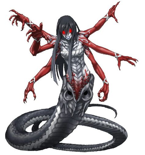 Snake Monster Concept Art, Mutated Human Concept Art, Spider Transformation, Humanoid Monster Concept Art, Mirror Monster, Snake Monster, Evil Woman, Dark Creatures, Cool Monsters