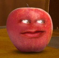 Apple tv show Annoying Orange Apple, Apple Memes, Hyper Sonic, Annoying Orange, Spongebob Funny, Youtube Art, Shrek, Red Fire, Really Funny Pictures