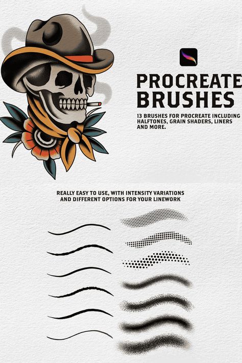 Procreate - Tattoo Brushes - Siteoutsite Procreate Tattoo Brushes, Procreate Downloads, Shading Tattoo, Tattoo Pencil, Pencil Tattoo, Procreate Tattoo, Brush Tattoo, Best Procreate Brushes, G Tattoo