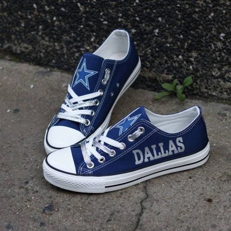 Lightweight construction with breathable mesh fabric provides a comfortable and flawless fit. Dallas Cowboys Shoes, Cow Shoes, Dallas Cowboys Outfits, Dallas Cowboys Decor, Cowboy Shoes, Trendy Sneakers, Chuck Taylor Sneakers, Dinosaur Print, Dallas Cowboys