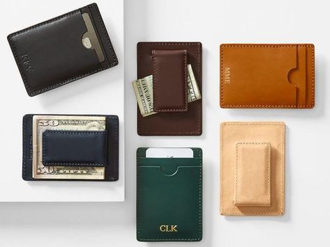 Best Men's Wallets 2022 Leather Wallet Design, Leather Money Clip, Leather Money Clip Wallet, Wallets For Men, Leather Money Clips, Slim Leather Wallet, Personalized Gifts For Men, Unique Gifts For Him, Mark And Graham