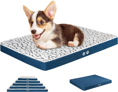 KROSER Dog Bed Crate Mat for Small, Medium, Large and Extra Large Cats, Stylish Dog Pad Mattress Dog Bed Crate, Stylish Dog Beds, Bed Crate, Mattress Dog Bed, Crate Mat, Dog Pads, Bed Pads, Large Cats, Pet Mat