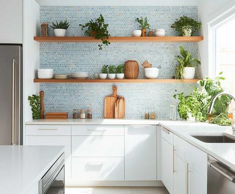 How Blue Backsplash Ideas for White Cabinets Create a Fresh Look • 333+ Inspiring Lifestyle Ideas