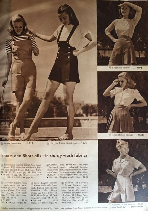 1940s Shorts | High Waisted Shorts | Sailor Shorts 1940s Shorts, 40s Aesthetic, 1940s Aesthetic, Vintage Playsuit, Period Fashion, Vintage High Waisted Shorts, Sailor Shorts, Tokyo Street Fashion, 40s Fashion