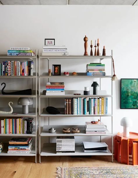 Melbourne Apartment, Wall Shelf Unit, First Home Buyer, Modular Sofas, Melbourne House, Shelving Units, Shelving Systems, Australian Homes, New Brunswick