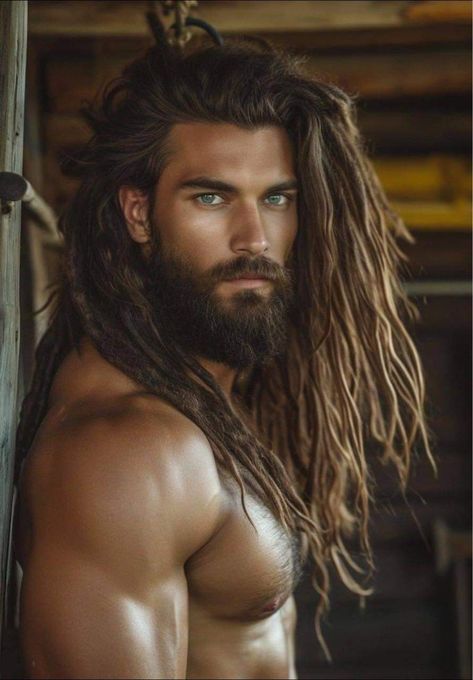 Hot Viking Men, Grey Bearded Men, Hairstyles For Guys, Halloween Hairstyles, Viking Men, Native American Men, Handsome Older Men, Great Beards, Bad Guys