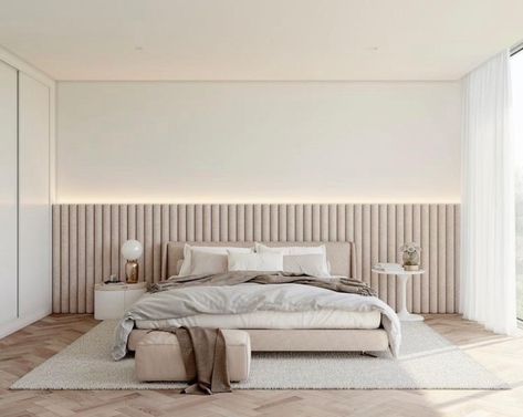 Modern Minimalist Bedroom Design, Bedroom Design Luxury, Minimal Bedroom, Modern Minimalist Bedroom, Bedroom Interior Design Luxury, Art Interior Design, Minimalist Bedroom Design, Bedroom Bed Design, Art Interior