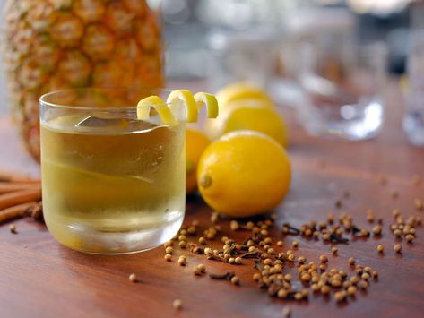 What’s The Secret To Making The World’s Tastiest Punch? Wash It, With Milk. | Recipe | ChefSteps Green Tea Lemon, Alcoholic Punch, Casein Protein, Freezer Jam, Pineapple Rum, Distillation Process, Making Pasta, Rum Punch, Angostura Bitters