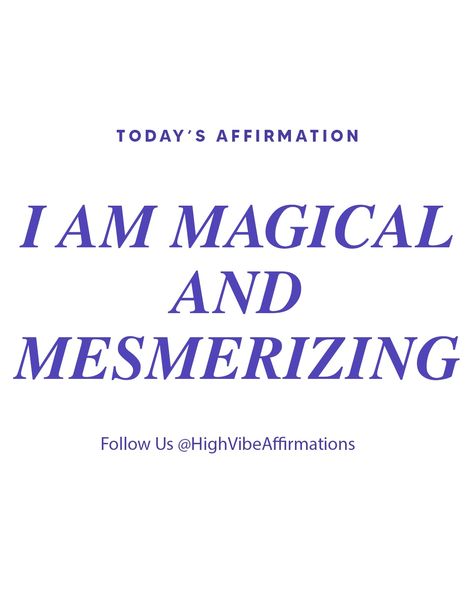 I Am Magical, Today's Affirmation, 2024 Affirmations, Affirmation Of The Day, Affirmations For Kids, Affirmations For Women, Morning Affirmations, Hypnotherapy, Motivation Success