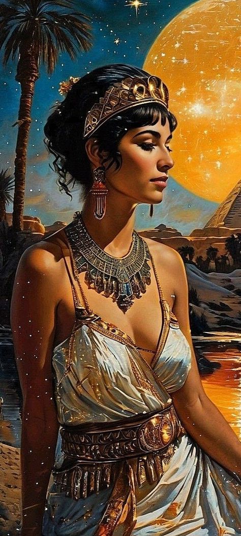 Starověký Egypt, Art Deco Artwork, Egyptian Goddess, Create Art, Image Generator, Social Media Posts, Ancient Egypt, Portrait Art, Creating Art