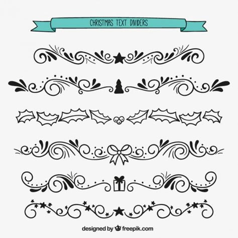 More than a million free vectors, PSD, photos and free icons. Exclusive freebies and all graphic resources that you need for your projects Bullet Journal Dividers, Monogramm Alphabet, Text Dividers, Christmas Fonts Free, Page Decoration, Santa Crafts, Christmas Text, Christmas Doodles, Hand Lettering Fonts