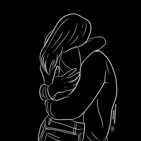 Illustration Art Couple Relationships, Hug Black And White, Couple Hugging Drawing, Hug Drawing, Hug Art, Line Art Couple, Hugging Drawing, Hug Illustration, Twin Flame Art