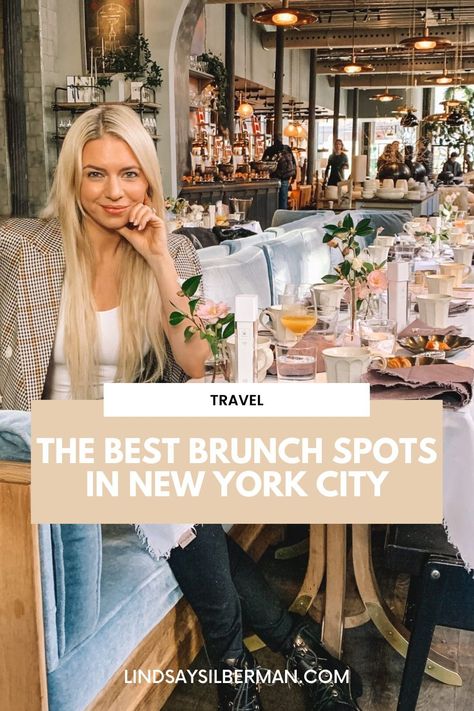 There is arguably no better way to spend a weekend in New York City than at a rooftop brunch. With killer views of the Manhattan skyline, endless amounts of bloody mary's, and drool-worthy brunch menus, these are the best brunch spots in NYC. | brunch in NYC aesthetic | brunch in new york city food | brunch in new york city ideas | new york city brunch | new york city brunch rooftop bar | best brunch new york city NYC | where to eat in new york city | best nyc rooftop restaurant Best Brunch In New York City, Nyc Brunch Aesthetic, Brunch In New York City, Brunch Places In Nyc, Nyc Restaurant Aesthetic, New York City Ideas, Lindsay Silberman, New York Brunch, Brunch New York