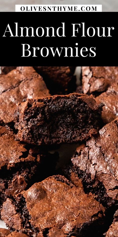 Rice Flour Brownies Gluten Free, Tapioca Flour Brownies, Almond Flower Brownie, Brownie Recipes Almond Flour, Almond Flour Pastries, Gluten Free Brownie Recipe Almond Flour, Low Carb Brownies Almond Flour, Almond Flour Brownies Healthy, Made By Emily