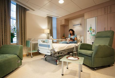 Lindo Wing Private Suite - my dream maternity hospital! Maternity Room Hospital, Hospital Private Room, Private Hospital Room, Caring For Mums, Ensuite Room, Baby Watch, Cotton Bed Sheets, Maternity Hospital, Hospital Room