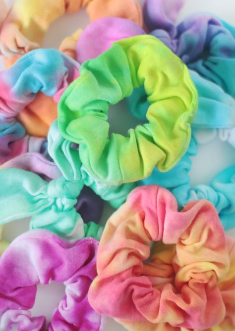 Tye Dye Birthday Party Decorations, Tye Dye Scrunchies, Tie Dye Groovy Party, Tie Dye Party Snacks, Tie Dye Theme Birthday Party Ideas, Toddler Tie Dye, Tie Dye Sleepover Party, Tie Dye Scrunchie Diy, Pastel Tie Dye Party