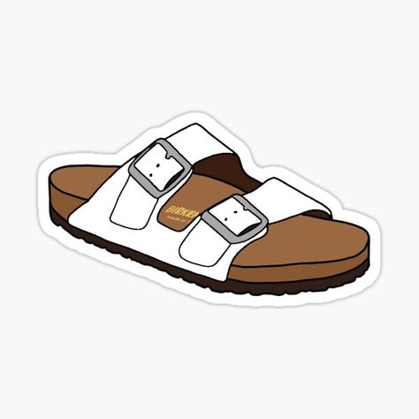 White White Stickers | Redbubble Hydro Stickers, White Birkenstock, Vsco Stickers, White Birkenstocks, Stickers Cool, Preppy Stickers, Homemade Stickers, Iphone Stickers, Red Bubble Stickers